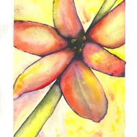 Fleur à l'aquarelle 1