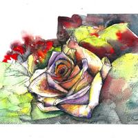 Fleur à l'aquarelle 2