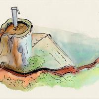 Source ferrugineuse, Ceyssat (63)